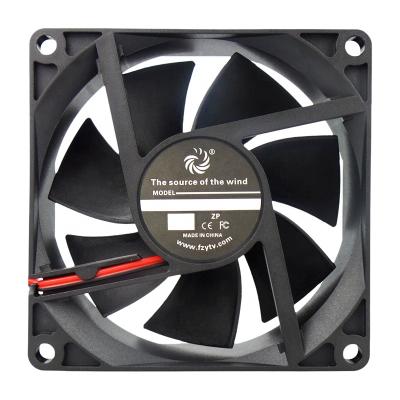 China Case Fan Factory Supply 80mm Cooling Ventilation 12v 12volt 24v DC Axial Flow Air Conditioner Compressor Fan for sale