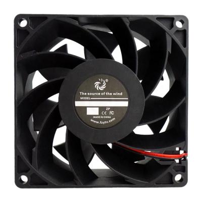 China Waterproof axial fan 12V 24V 48V dc 92X92X38mm case dc 92X92X38mm brushless plastic blades ip68 92mm for sale