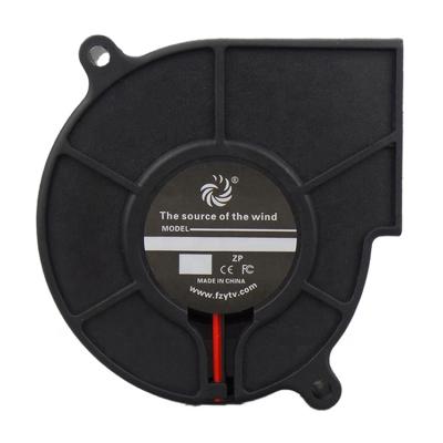 China Small plastic blower 75x75x30mm 75mm 3000rpm 5v 12v 24v mini silent brushless dc centrifugal oven fan for sale