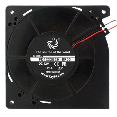 China PBT Turbo Blower Thermoplastic Centrifugal 120X120X32mm 120mm 12v 24v 48v Small DC Brushless Fan for sale