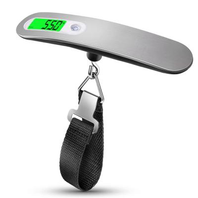 China Weight Measuring A12-0031 50kg Stainless Steel Portable Luggage Weighing Portable Travel Digital Luggage Scale for sale