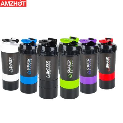 China B30-0062 500ml Viable Free Custom Gym Plastic Water Bottle BPA LOGO Protein Shaker Bottle for sale