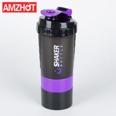 China B30-0062 500ml Stainless Steel B30-0062 Ball Custom Mix Plastic Protein Shaker Bottle Sports Water Bottle for sale