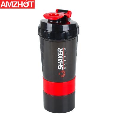 China B30-0062 BPA Free Viable 500ml Sports Water For GYM Bottle Protein Shaker Custom Logo Printing for sale