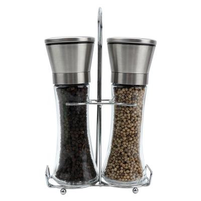 China Viable Hot Selling B02-0226 Amazon Stainless Steel Salt and Pepper Spice Grinder and Pepper Mill for sale