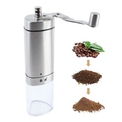 China Viable Stainless Steel G41-0002 Portable Manual Coffee Grinder Adjustable Hand Coffee Bean Grinder Coffer Mill for sale