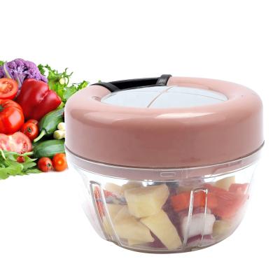 China B97-0014 Kitchen Accessories Stocked Vegetable Fruits Blender Handheld Blender Manual Pull Onions String Meat Grinder Food Choppers for sale