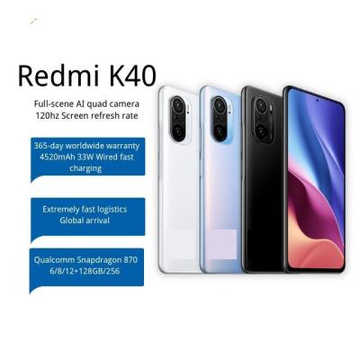 China Original Smartphones Used For Xiaomi Redmi K40 Mobile Phones 6.67 Inch 6.67 Inch Dual SIM Mobile Phones Comfort Phone for sale