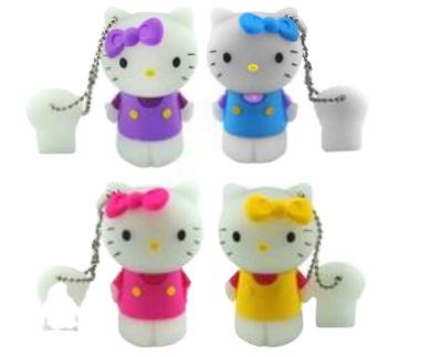 China Lovely USB Kitty Mini Hello 4gb 8gb 16gb 32gb 64gb flash drive memory stick u disk usb 2.0 flash hard disk thumb drive pendrive for sale