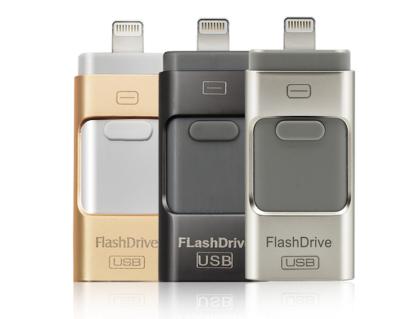 China Rectangle 64gb OTG usb disk custom logo istick usb flash drive i-flash drive OTG USB flash drive 64 GB OTG for mobile iPad iPod for sale