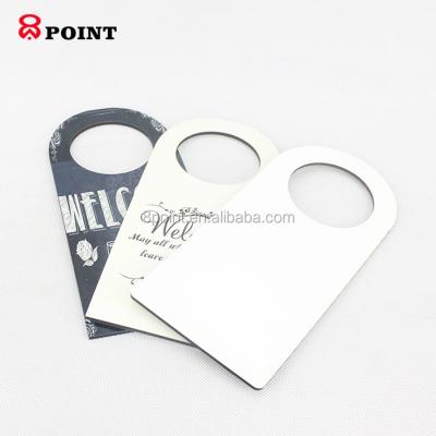 China High Quality DIY/Personalized Door Signs Customized Door Hangers for Hotels Restaurants Sublimation Door Signs for sale