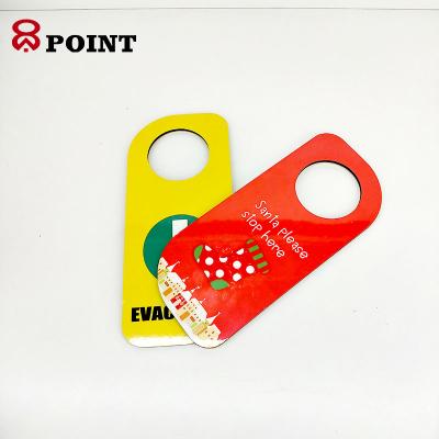 China Logo Printed Door Hang Tag simple modern, hotel door hanger tag, room door hanger tag for sale