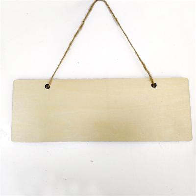 China Europe Rectangle Wooden Plate Sublimation Door Hanging Blanks Plywood For Sublimation for sale