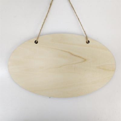 China Europe oval natural wood plate for sublimation door hanging blanks plywood for sublimation for sale