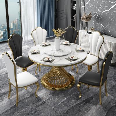 China Acero inoxidable 6 plazas de mesa de comedor de círculo OEM ODM en venta