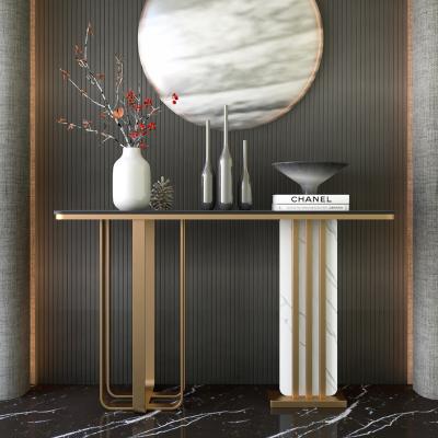 China Contemporary Stainless Steel Marble Console Tables - Best Wholesale for sale