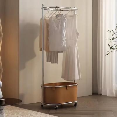 China Hotel Floor Hanger For Clothes With Wheels And Convenient Assembly Required for sale