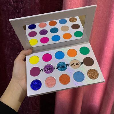 China Custom Wholesale Good Quality Waterproof Pressed Powder Eyeshadow Pigmented Shimmer Glitter Matte Eyeshadow for sale