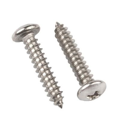 China General Industry Phillips Recess 304 316 Pan Head Conscrution Stainless Steel Wood Tapping Screws for sale