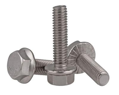 China Machinery Large Under Head Grade A2-70 Thread Outer Full Hexagon High Quality Serrated Construction Bolts Jointless Bolt Joint for sale