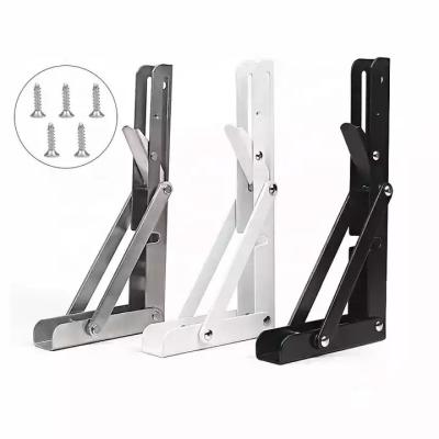 China K Shape Fixed Slot Mini Or Bench Handrail Folding Table Bracket Steel Wall Support Frame for sale