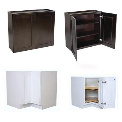 China Wholesale Gabinetes de Cocina Frame Kitchen Furniture Design Sideboard High Gloss Structure RTA Shaker Cabinets Wood Kitchen Modular Cabinetry for sale