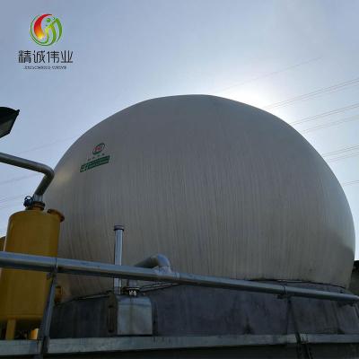 China Flexibel gasopslagtank met dubbele membraan voor biogas en gas voor opslag van afvalwater Te koop