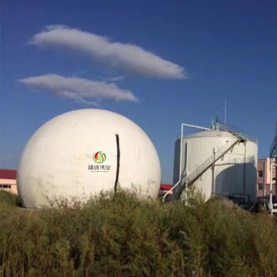 China Van het het Membraanbiogas van afvalwaterpvc de Dubbele Gashouder van het de Houdersmethaan Te koop