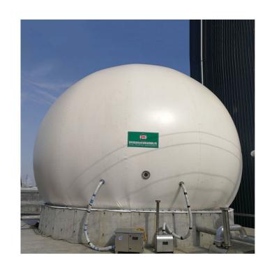 Cina supporto di gas del biogas del film del doppio 880m3 che ricicla anti corrosione in vendita