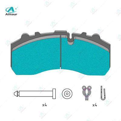 China commercial vehicle brake pads cv brake pads manufacturer for man Mercedes wva29087 wva29108 disc brake pad 247.7*109.7*30mm for sale