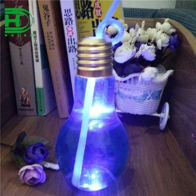 China Beverage 100ML 150ML 200ML 400ML Food Grade Juice Bottle Smoothie Cold Drink Bulb Bottle 320ML LED Plastic Bulb Bottle for sale