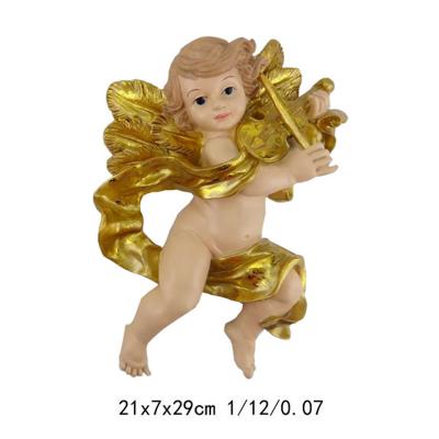 China Europe Resin Home Decor Angel Figurines Wall Handing Decoration for sale