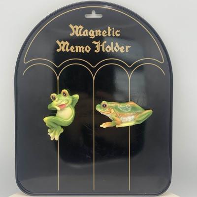 China Shape Custom Wholesale Frog Shape Polyresin Keepsake Magnet for sale