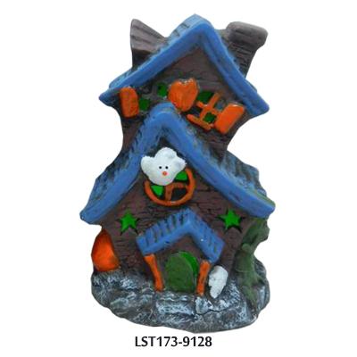 China Halloween House gh Quality Resin Halloween Haunted Room Decoration Statue With LED Light Halloween Room for sale