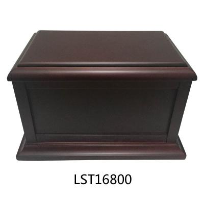 China Cherry Wood American Style Funeral Urn For Ashes Cremation Adult Traditional Wooden Urns Wooden Casket for sale