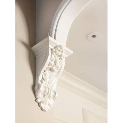 China Waterproof White Gypsum Arch Casting Decorative Accessories Plaster Brace for sale