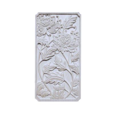 China 2019 New Design Natural Decorative Materials Water Resistant Gypsum Relief 3D Handmade Wall Panel for sale