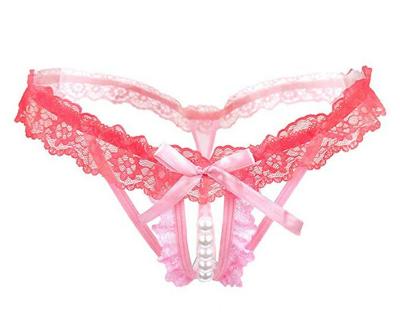 China Antibacterial Sexy Lace Lady G-String Sleep Lady Panties Transparent Nightgowns Panties for sale