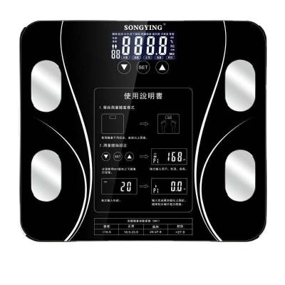 China Viable Battery Electric Body Fat Scale Rechargeable Wireless Scale Bathroom Scale for sale