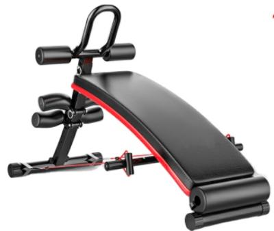 China 200KG Folding Black Multifunctional Fitness Equipment Gym Sit Up Weight Bench Adjustable Supine Board for sale