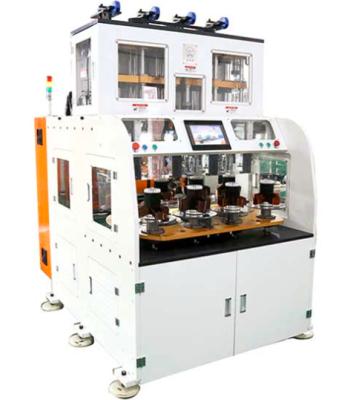 China Winding Wires On Tooling Automatically And Neat Automatic Winding Machine With 4 Winding Heads And Turntable Working Type for sale