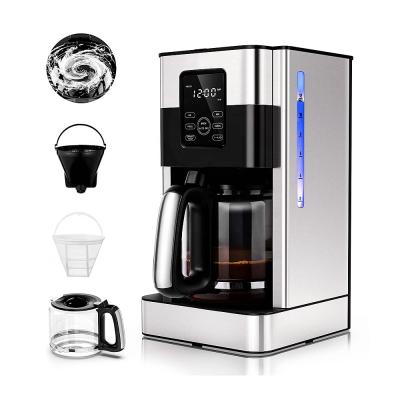 China Hotel 12 Cup Carafe Coffee Maker Button Control Thermal Smart Drip Coffee Maker Programmable with Timer Te koop