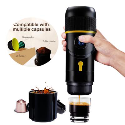 China One Touch Portable Mini Travel Coffee Maker Automatic Espresso Machine Compatible with Capsule and Ground Coffee for sale