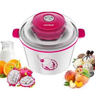 중국 Sleek Soft Ice Cream Machine Transparent Cannular Maker 1.5 Quart Frozen Yogurt Ice Cream Makers 판매용