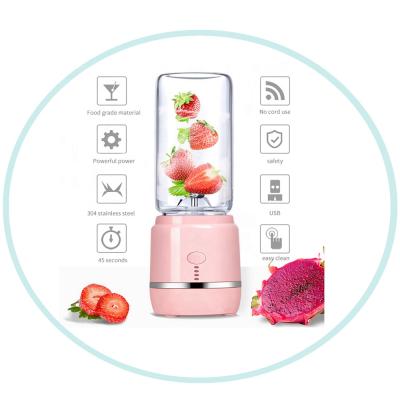 China Bulit-in USB Portable Blender 2022 Safety Protection System Blender Travel Juicer Machine Licuadora Portatil Electric Smoothie Blender for sale