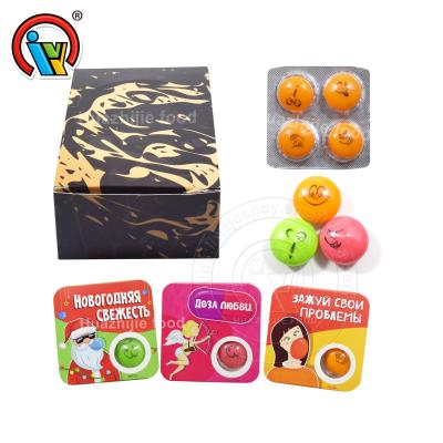 China Factory Bubble Gum Expression Fruit Flavor Chewing Gum Candy B184 for sale