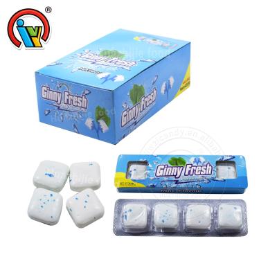 China Bubble Gum Mint Flavor 4 Pcs Chewing Gum Candy Supplier B187 for sale