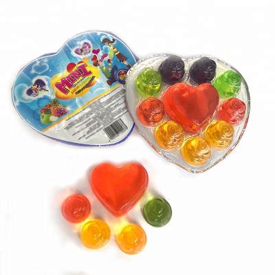 China 2020 Wholesale Natural Fruit Flavor Heart Jelly For Children for sale