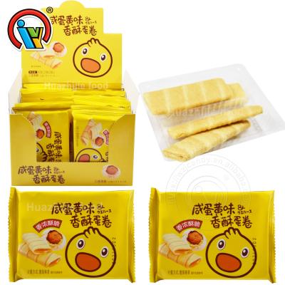 China Natural Yolk Crackers Egg Roll Salty Crackers for sale