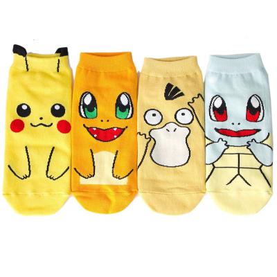 China HRUN Pokemon Women's Psyduck Squirtle Charmander Socks 1 Pair Men's QUICK DRY QUICK DRY Socks Printing All Year Round Socks Weared Novelty Gift for sale